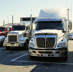 Talladega Alabama truck driving trade school parking lot
